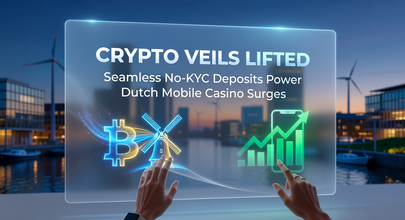 Grafiek met stijgende lijnen van mobiele casino gebruikers in Nederland, met crypto stortingen als drijvende kracht