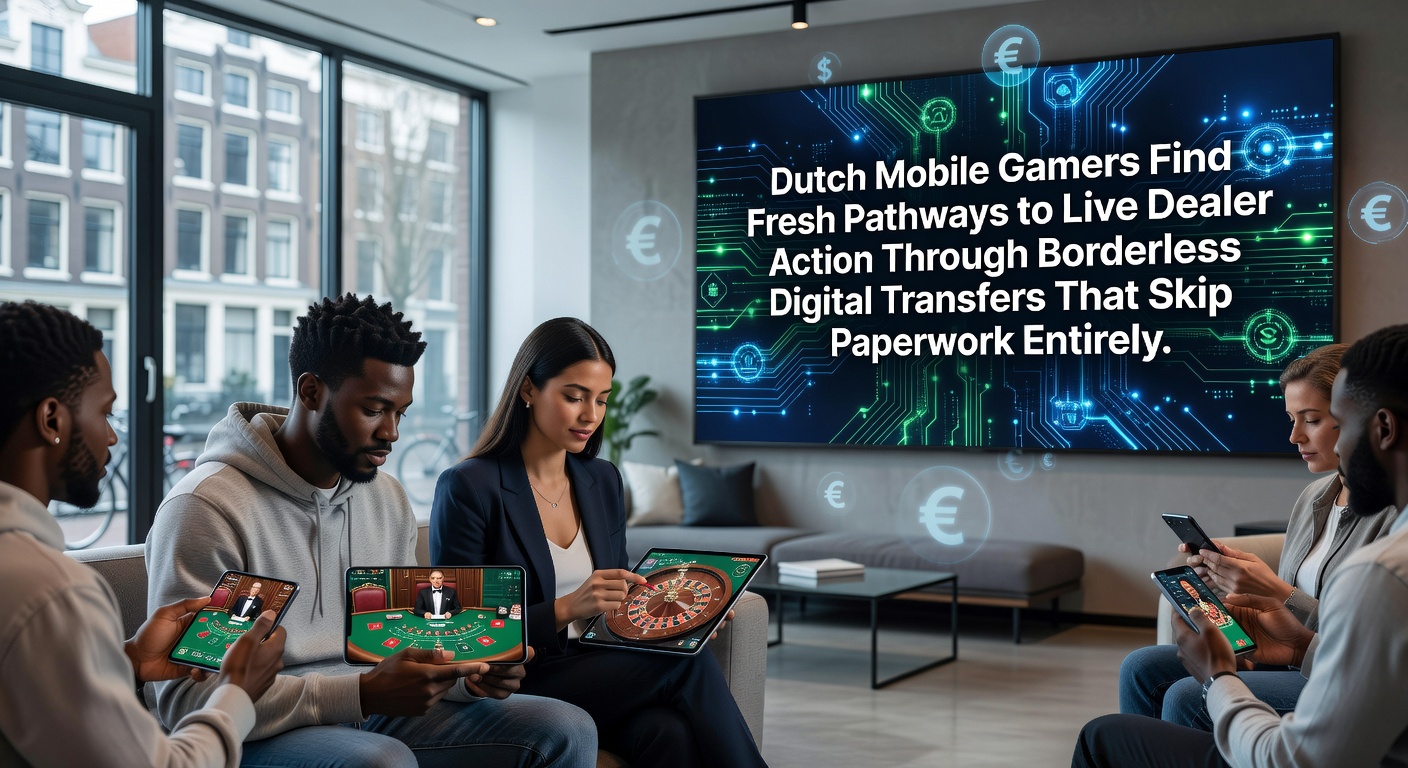 Nederlandse mobiele gebruikers die grensloze digitale transfers gebruiken voor live dealer spellen zonder papierwerk