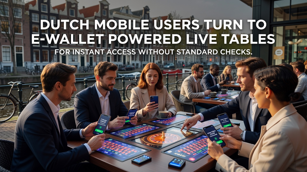 Nederlandse mobiele gebruikers die e-wallets gebruiken voor live casinospellen
