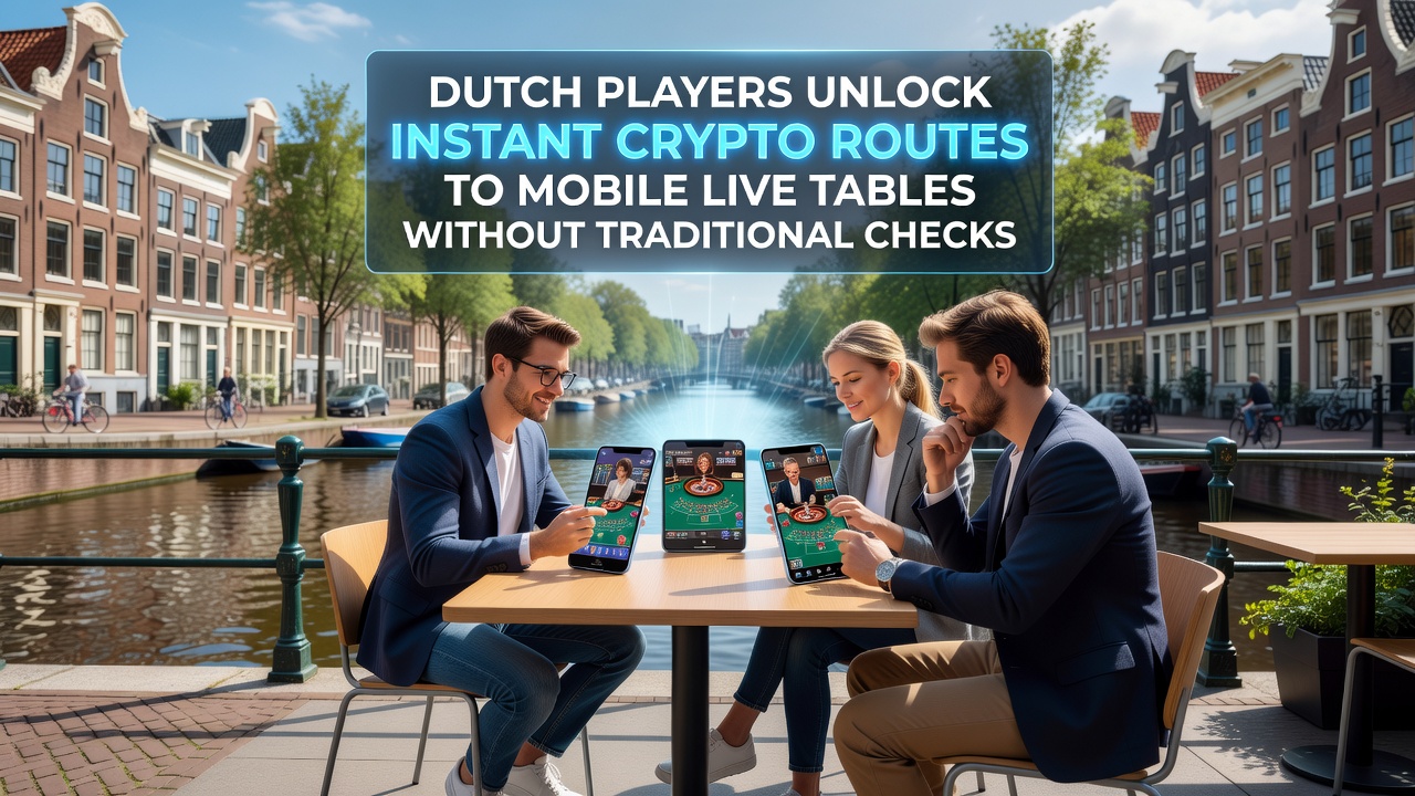 Mobiele live tafel interfaces met crypto-betalingen