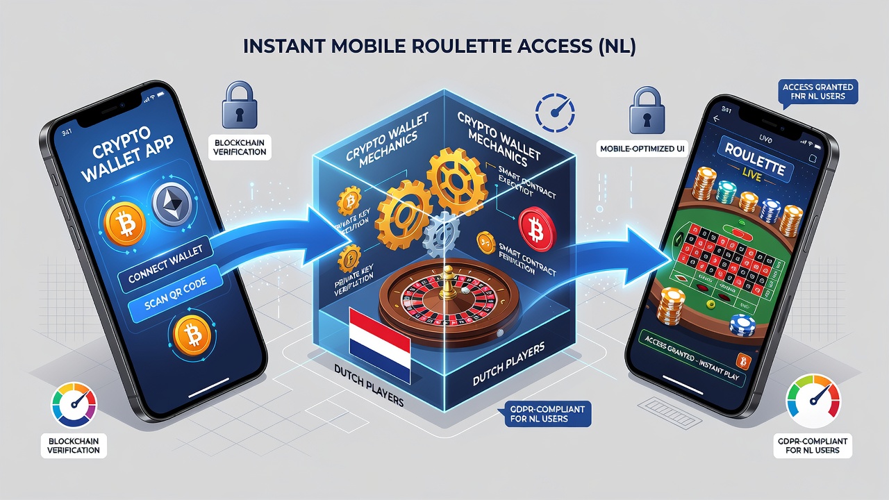 Blockchain transactie stroom voor mobiele roulette storting